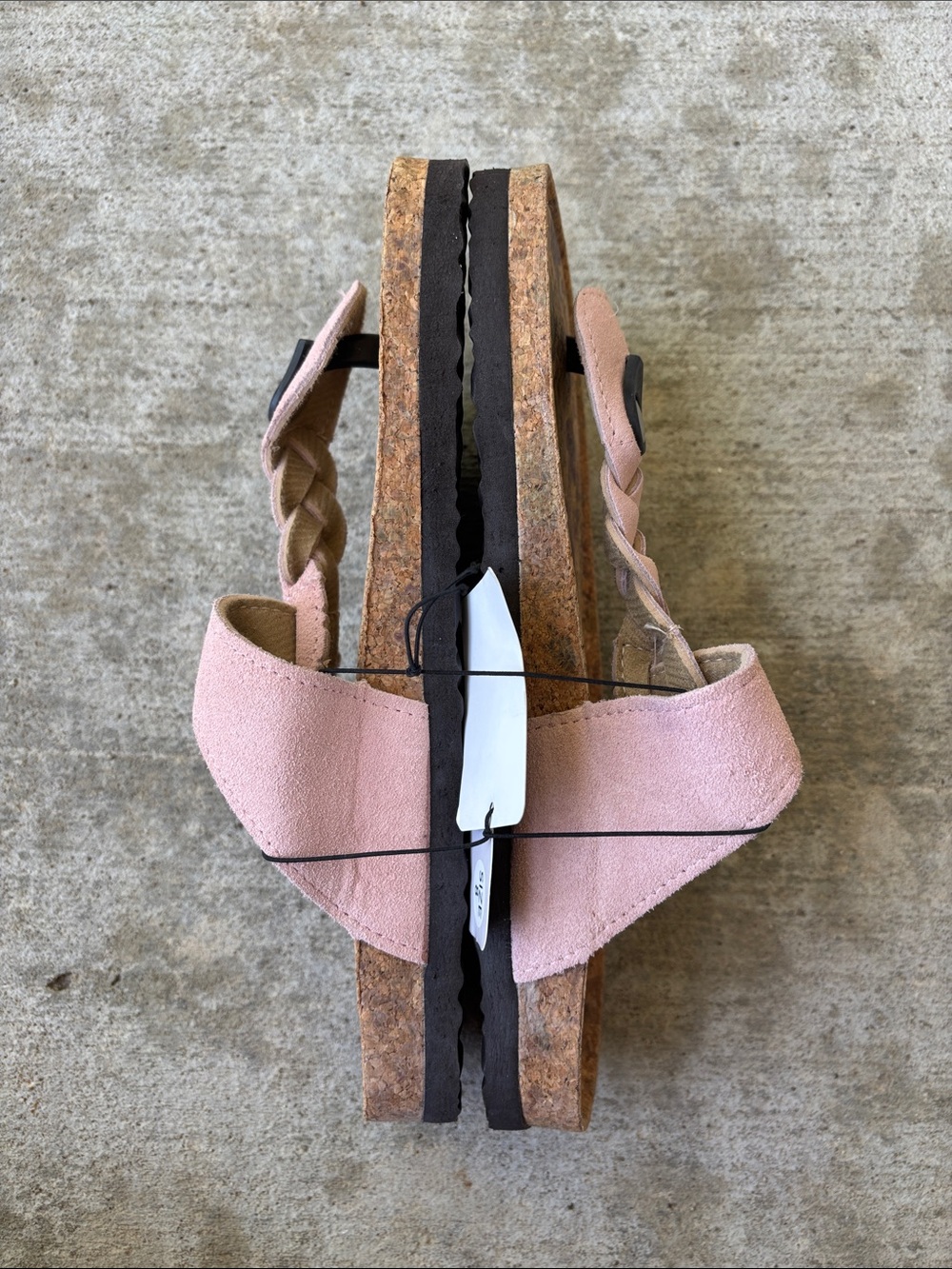 Muk Luks Marsha Pink Braided Toe-Post Sandals with Buckle - Picture 8 of 11
